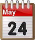 May 24 calendar 70x80